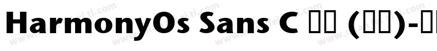 HarmonyOs Sans C 普通 (西方)字体转换